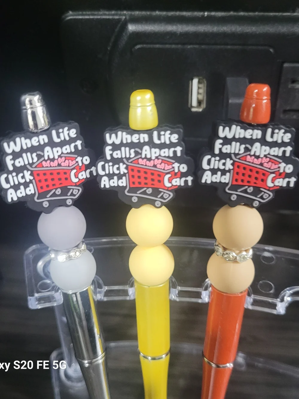 Handmade Add To Cart Beaded Pens